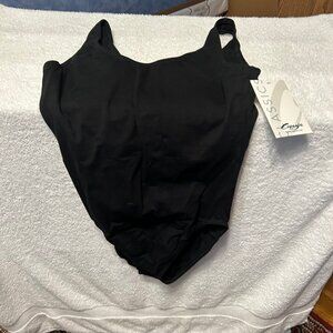 Capezio Classic Dance Leotard Black Size Large NWT